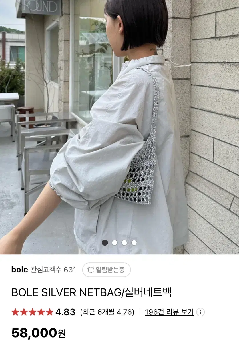 Bole 실버네트백